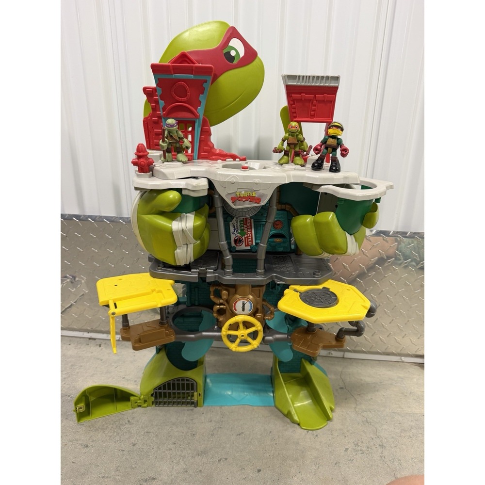 TMNT Half Shell Heroes Headquarters Playset 2016 Playmates 96908 Figures